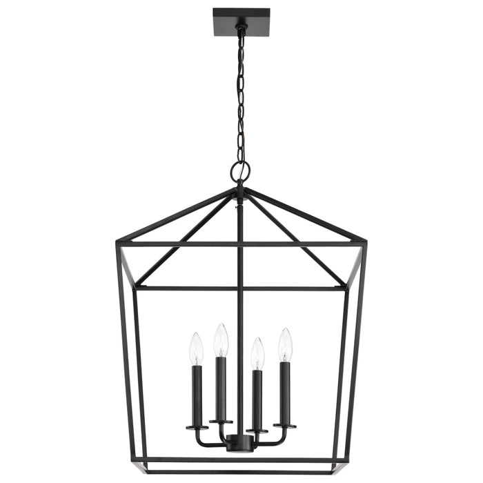 Pendant Nuvo 60-7942 Emma 4 Light Large Pendant - Matte Black Finish Nuvo