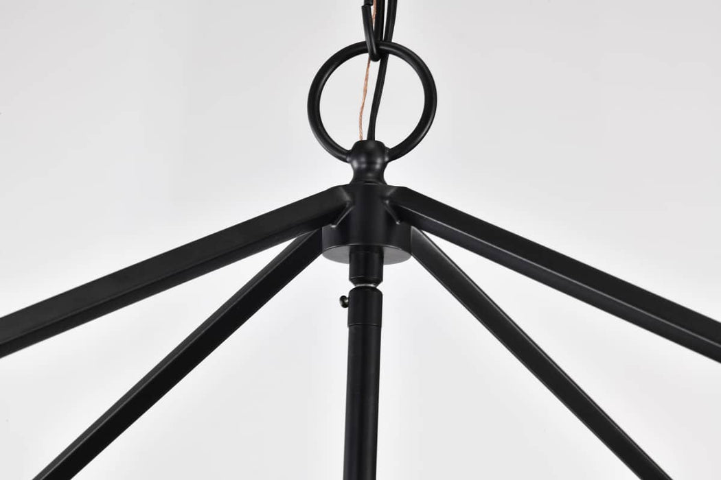 Pendant Nuvo 60-7942 Emma 4 Light Large Pendant - Matte Black Finish Nuvo