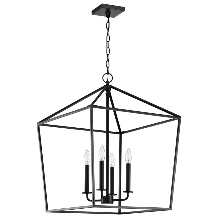 Pendant Nuvo 60-7942 Emma 4 Light Large Pendant - Matte Black Finish Nuvo