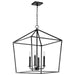 Pendant Nuvo 60-7942 Emma 4 Light Large Pendant - Matte Black Finish Nuvo