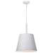 Pendant Nuvo 60-7948 Alexis 1 Light Large Pendant - Matte White Finish Nuvo