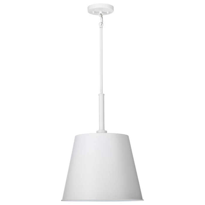 Pendant Nuvo 60-7948 Alexis 1 Light Large Pendant - Matte White Finish Nuvo