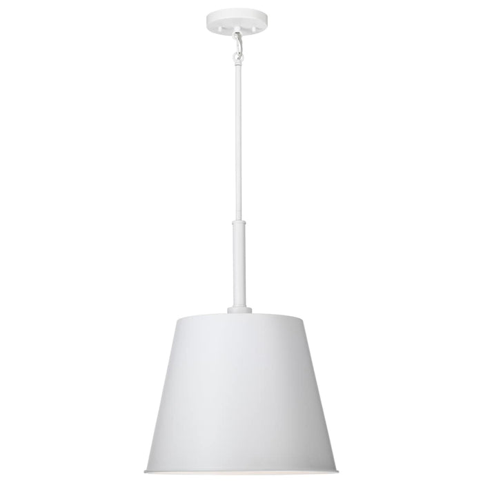 Pendant Nuvo 60-7948 Alexis 1 Light Large Pendant - Matte White Finish Nuvo