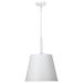 Pendant Nuvo 60-7948 Alexis 1 Light Large Pendant - Matte White Finish Nuvo