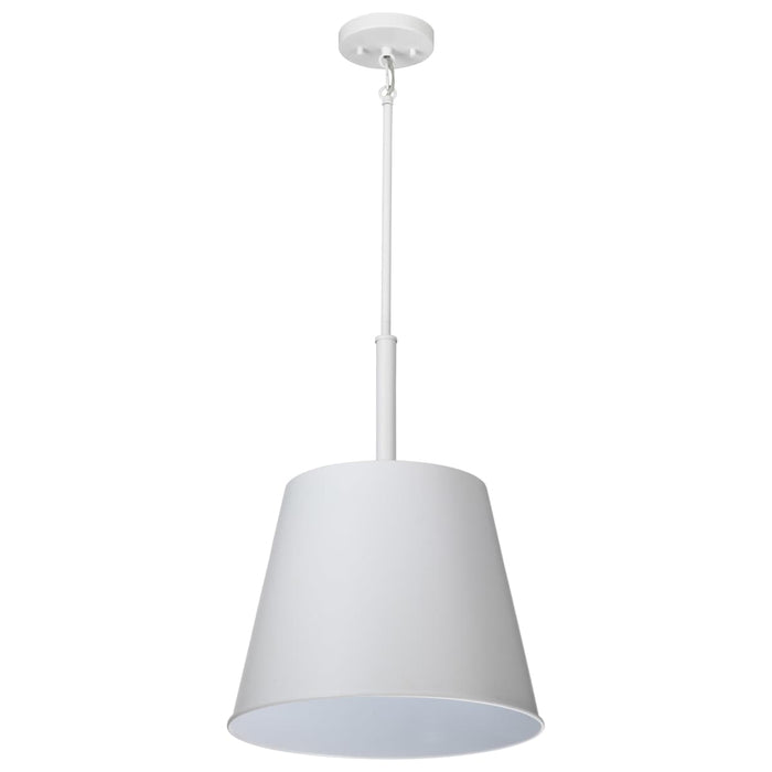 Pendant Nuvo 60-7948 Alexis 1 Light Large Pendant - Matte White Finish Nuvo