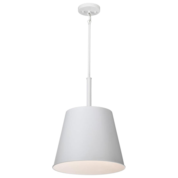 Pendant Nuvo 60-7948 Alexis 1 Light Large Pendant - Matte White Finish Nuvo