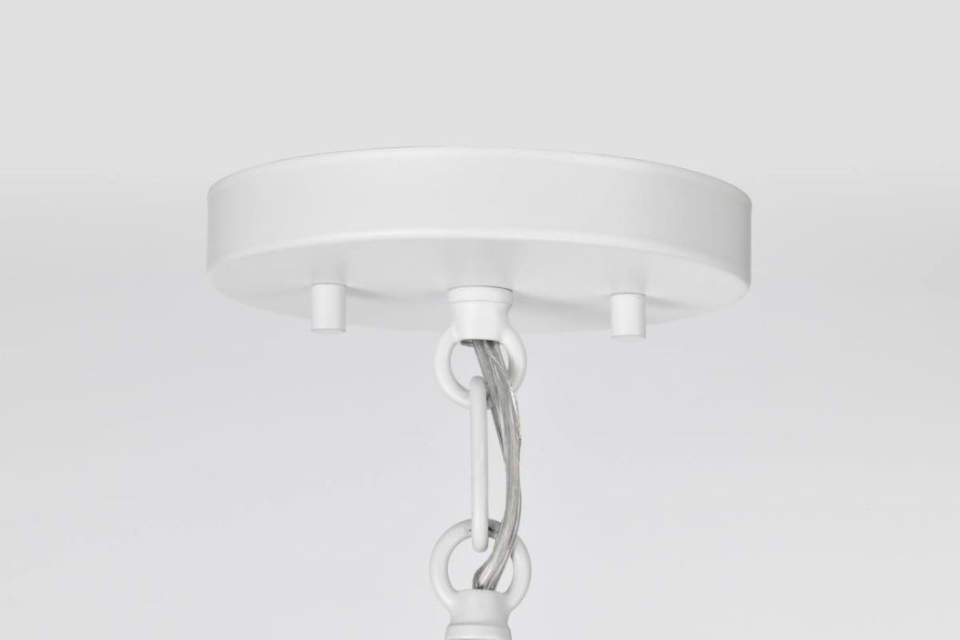 Pendant Nuvo 60-7948 Alexis 1 Light Large Pendant - Matte White Finish Nuvo