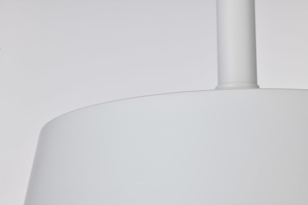 Pendant Nuvo 60-7948 Alexis 1 Light Large Pendant - Matte White Finish Nuvo