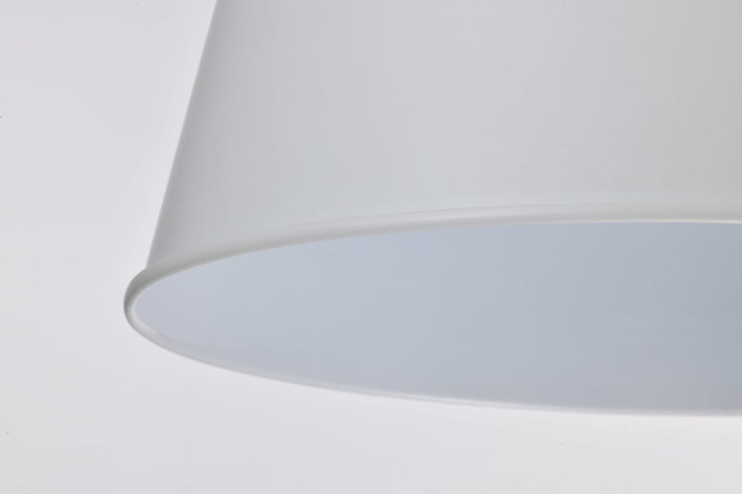 Pendant Nuvo 60-7948 Alexis 1 Light Large Pendant - Matte White Finish Nuvo