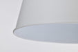 Pendant Nuvo 60-7948 Alexis 1 Light Large Pendant - Matte White Finish Nuvo