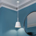 Pendant Nuvo 60-7948 Alexis 1 Light Large Pendant - Matte White Finish Nuvo