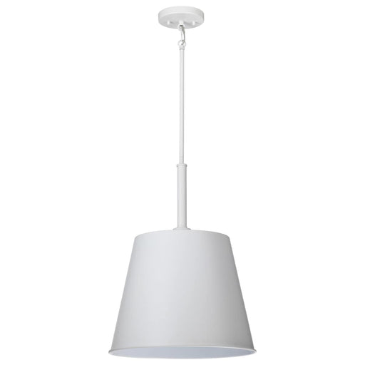 Pendant Nuvo 60-7948 Alexis 1 Light Large Pendant - Matte White Finish Nuvo