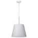 Pendant Nuvo 60-7948 Alexis 1 Light Large Pendant - Matte White Finish Nuvo