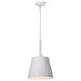 Pendant Nuvo 60-7949 Alexis 1 Light Small Pendant - Matte White Finish Nuvo