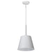 Pendant Nuvo 60-7949 Alexis 1 Light Small Pendant - Matte White Finish Nuvo