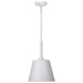 Pendant Nuvo 60-7949 Alexis 1 Light Small Pendant - Matte White Finish Nuvo