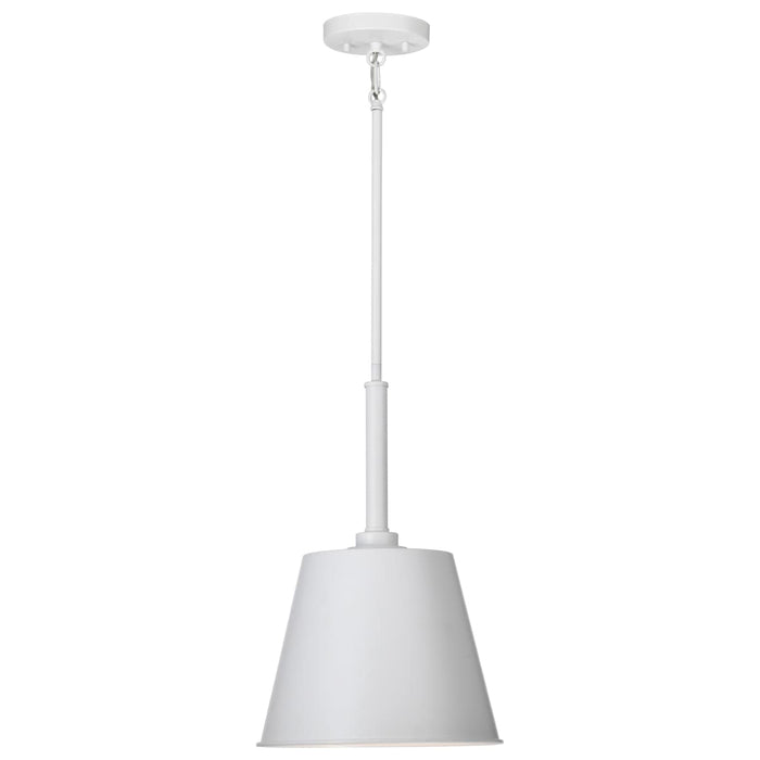 Pendant Nuvo 60-7949 Alexis 1 Light Small Pendant - Matte White Finish Nuvo