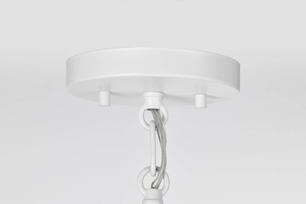 Pendant Nuvo 60-7949 Alexis 1 Light Small Pendant - Matte White Finish Nuvo