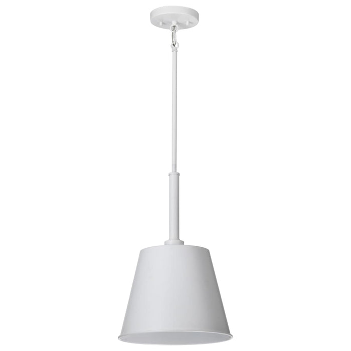 Pendant Nuvo 60-7949 Alexis 1 Light Small Pendant - Matte White Finish Nuvo
