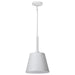 Pendant Nuvo 60-7949 Alexis 1 Light Small Pendant - Matte White Finish Nuvo