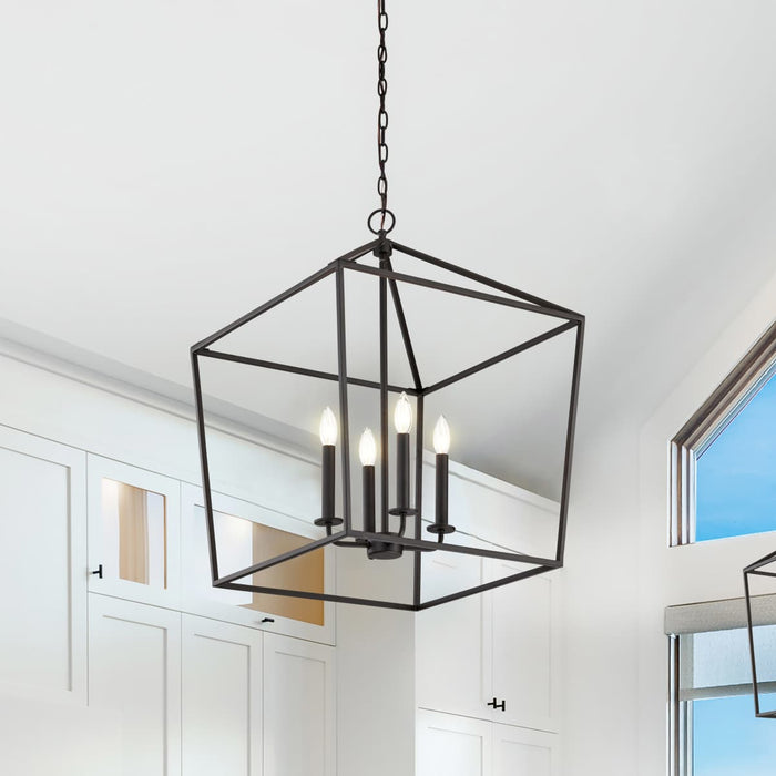 Pendant Nuvo 60-7951 Emma 4 Light Small Pendant - Dark Bronze Finish Nuvo