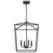 Pendant Nuvo 60-7952 Emma 4 Light Large Pendant - Dark Bronze Finish Nuvo