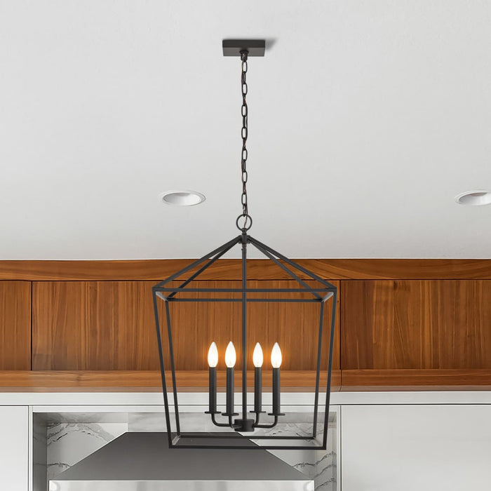 Pendant Nuvo 60-7952 Emma 4 Light Large Pendant - Dark Bronze Finish Nuvo