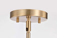Pendant Nuvo 60-7961 Easton 1 Light Pendant - Burnished Brass Finish - White Linen Shade Nuvo