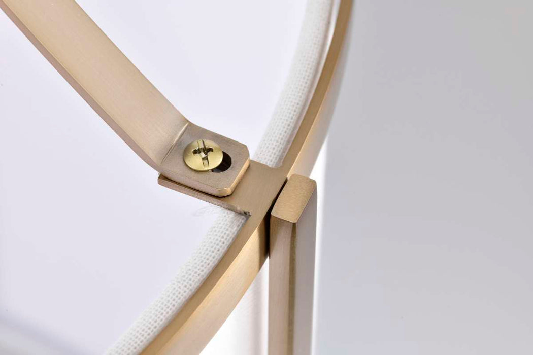 Pendant Nuvo 60-7962 Easton 3 Light Pendant - Burnished Brass Finish - White Linen Shade Nuvo