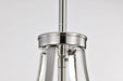 Pendant Nuvo 60-7971 Easton 1 Light Pendant - Polished Nickel Finish - White Linen Shade Nuvo