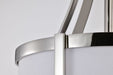 Pendant Nuvo 60-7971 Easton 1 Light Pendant - Polished Nickel Finish - White Linen Shade Nuvo