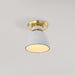 Flush Mount Nuvo 60-8001 Collins - 8 Inch Flush Mount - Ceramic with Gold Accents - Brushed Brass Finish Nuvo