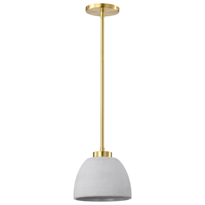 Mini Pendant Nuvo 60-8002 Collins - 8 Inch Mini Pendant - Ceramic with Gold Accents - Brushed Brass Finish Nuvo