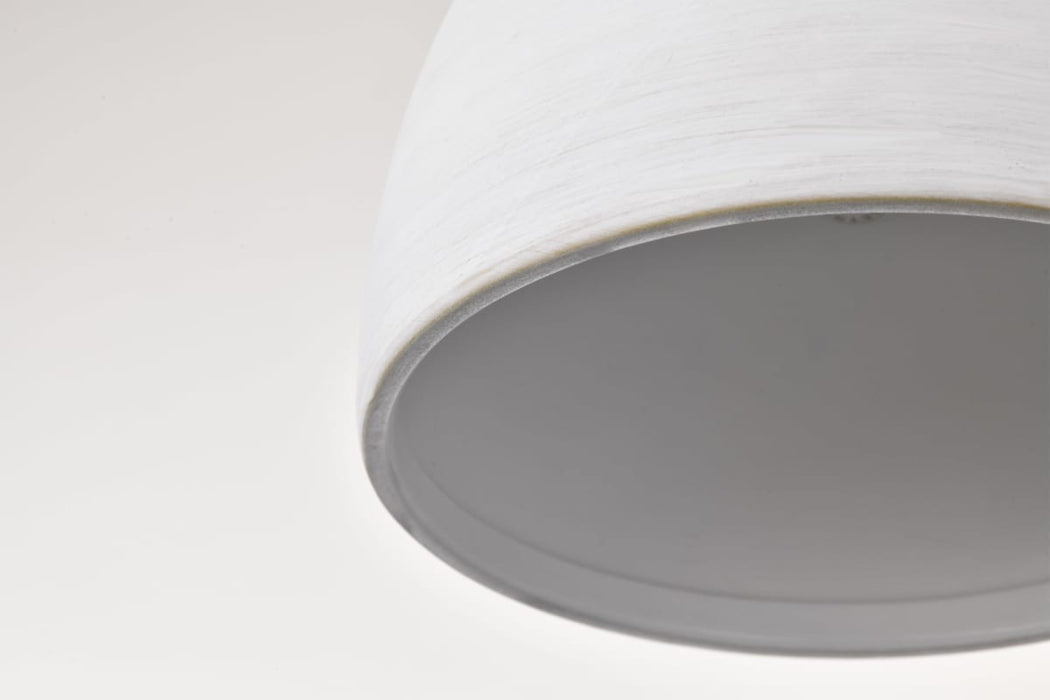 Mini Pendant Nuvo 60-8002 Collins - 8 Inch Mini Pendant - Ceramic with Gold Accents - Brushed Brass Finish Nuvo