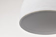 Mini Pendant Nuvo 60-8002 Collins - 8 Inch Mini Pendant - Ceramic with Gold Accents - Brushed Brass Finish Nuvo