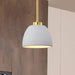 Mini Pendant Nuvo 60-8002 Collins - 8 Inch Mini Pendant - Ceramic with Gold Accents - Brushed Brass Finish Nuvo