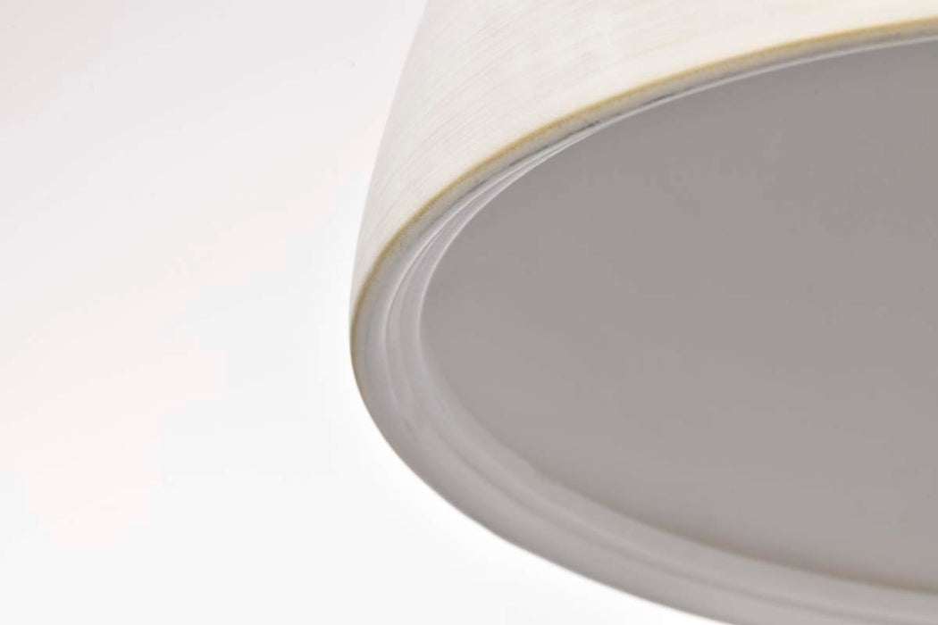 Pendant Nuvo 60-8003 Collins - 14 Inch Pendant - Ceramic with Gold Accents - Brushed Brass Finish Nuvo