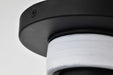 Flush Mount Nuvo 60-8011 Collins - 8 Inch Flush Mount - Ceramic with Silver Accents - Matte Black Finish Nuvo