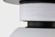 Flush Mount Nuvo 60-8011 Collins - 8 Inch Flush Mount - Ceramic with Silver Accents - Matte Black Finish Nuvo