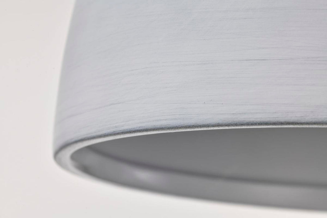 Flush Mount Nuvo 60-8011 Collins - 8 Inch Flush Mount - Ceramic with Silver Accents - Matte Black Finish Nuvo