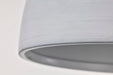 Flush Mount Nuvo 60-8011 Collins - 8 Inch Flush Mount - Ceramic with Silver Accents - Matte Black Finish Nuvo