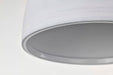 Flush Mount Nuvo 60-8011 Collins - 8 Inch Flush Mount - Ceramic with Silver Accents - Matte Black Finish Nuvo