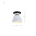 Flush Mount Nuvo 60-8011 Collins - 8 Inch Flush Mount - Ceramic with Silver Accents - Matte Black Finish Nuvo