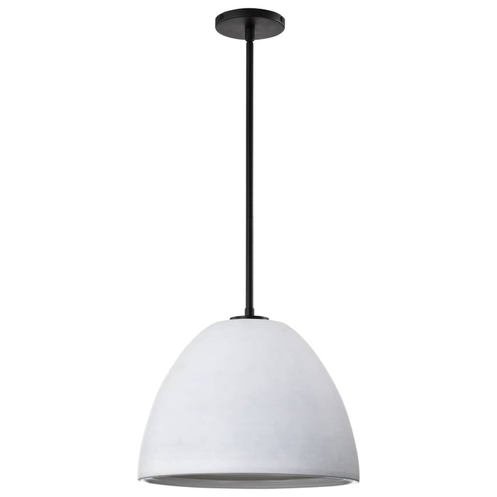 Pendant Nuvo 60-8013 Collins - 14 Inch Pendant - Ceramic with Silver Accents - Matte Black Finish Nuvo