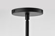 Pendant Nuvo 60-8013 Collins - 14 Inch Pendant - Ceramic with Silver Accents - Matte Black Finish Nuvo