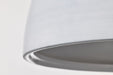 Pendant Nuvo 60-8013 Collins - 14 Inch Pendant - Ceramic with Silver Accents - Matte Black Finish Nuvo