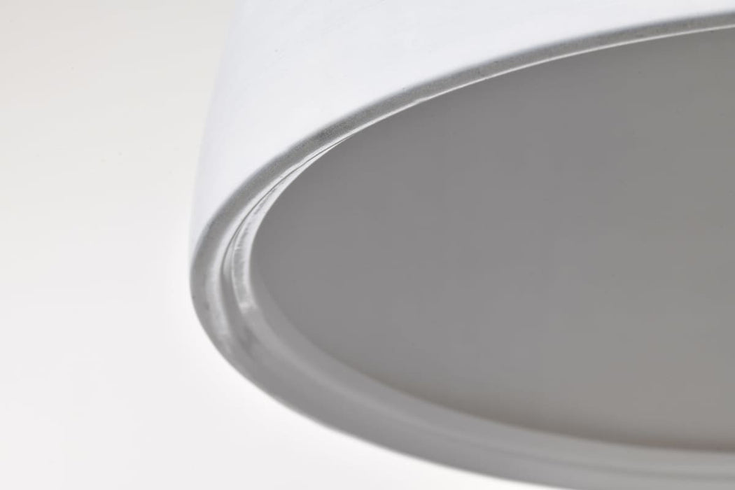 Pendant Nuvo 60-8013 Collins - 14 Inch Pendant - Ceramic with Silver Accents - Matte Black Finish Nuvo