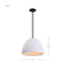 Pendant Nuvo 60-8013 Collins - 14 Inch Pendant - Ceramic with Silver Accents - Matte Black Finish Nuvo