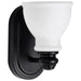 Vanity Nuvo 60-8021 Russel - 1 Light Vanity - Matte Black with Satin White Glass Nuvo