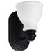 Vanity Nuvo 60-8021 Russel - 1 Light Vanity - Matte Black with Satin White Glass Nuvo
